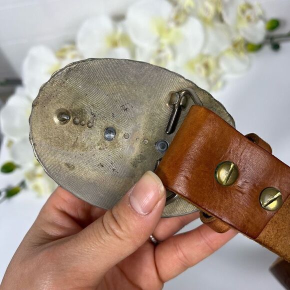 Truck Buckle Leather Belt 36in waist - Picture 6 of 15